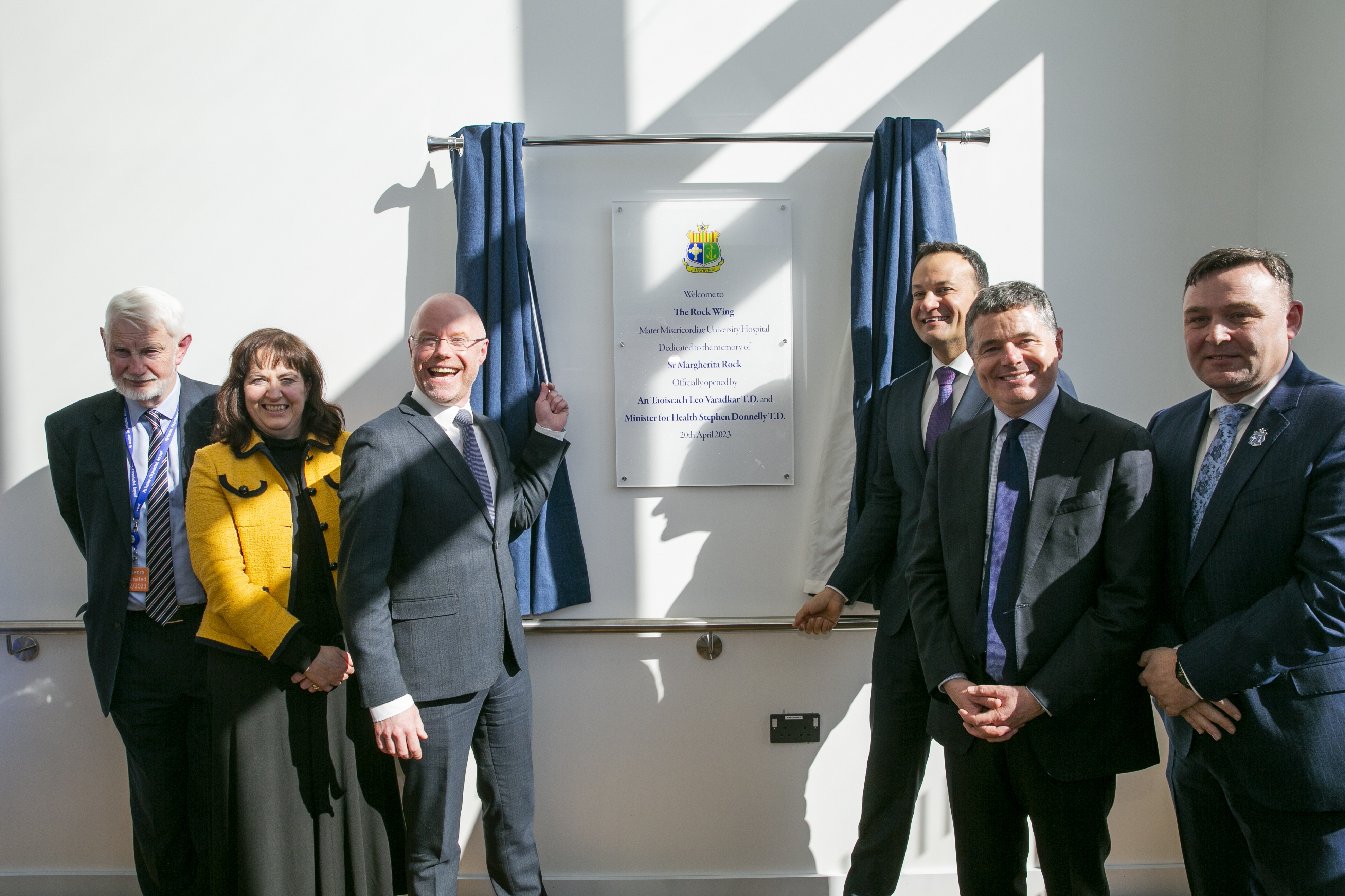 Taoiseach Leo Varadkar at the official opening of The Mater Hospital Rock Wing building complete by Sisk